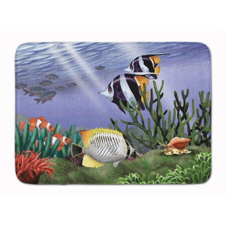 Carolines Treasures Undersea Fantasy 9 Machine Washable Memory Foam Mat PTW2034RUG